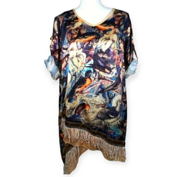 KIMONO STYLE DRESS SZ.M EUC - Picture 1 of 7